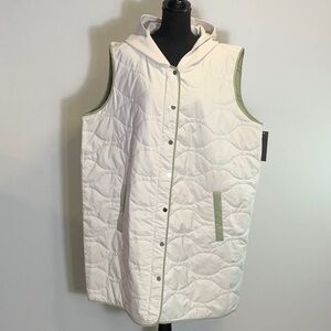 Nuage Quilted Vest w/Scuba Hood NWT